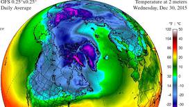 Freak storm pushes North Pole 50 degrees above normal to melting point