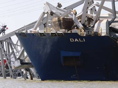 Baltimore claims container ship was ‘unseaworthy’ and owner should pay for bridge collapse
