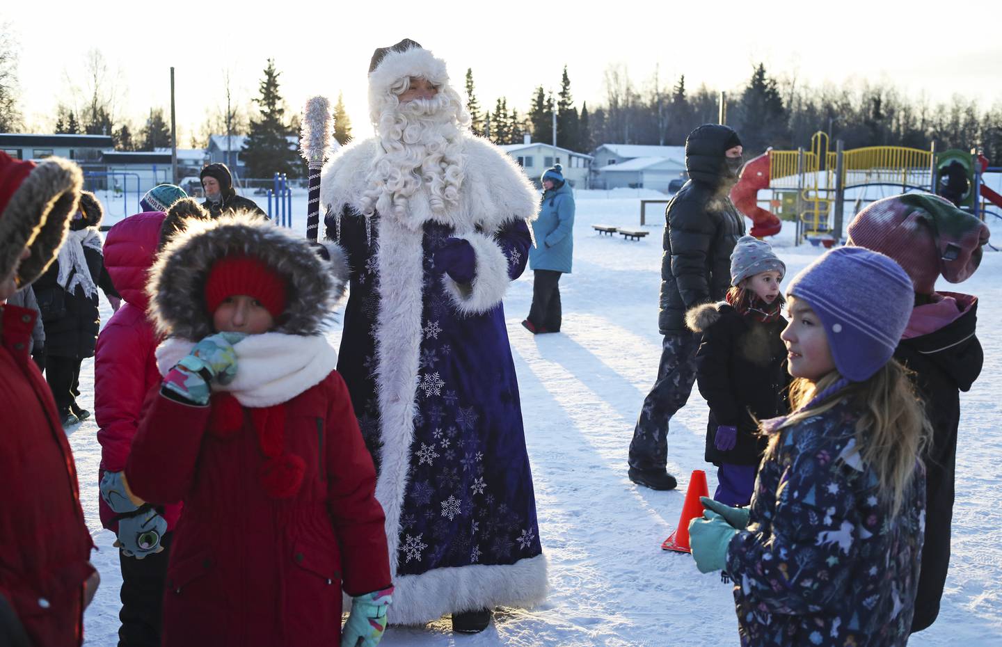 decemeber, traditions, celebration, russian immersion, turnagain elementary school, cold, father frost, winter queen