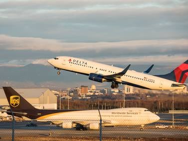 Man pulled from Delta flight in Anchorage faces charges of assault and interfering with crew