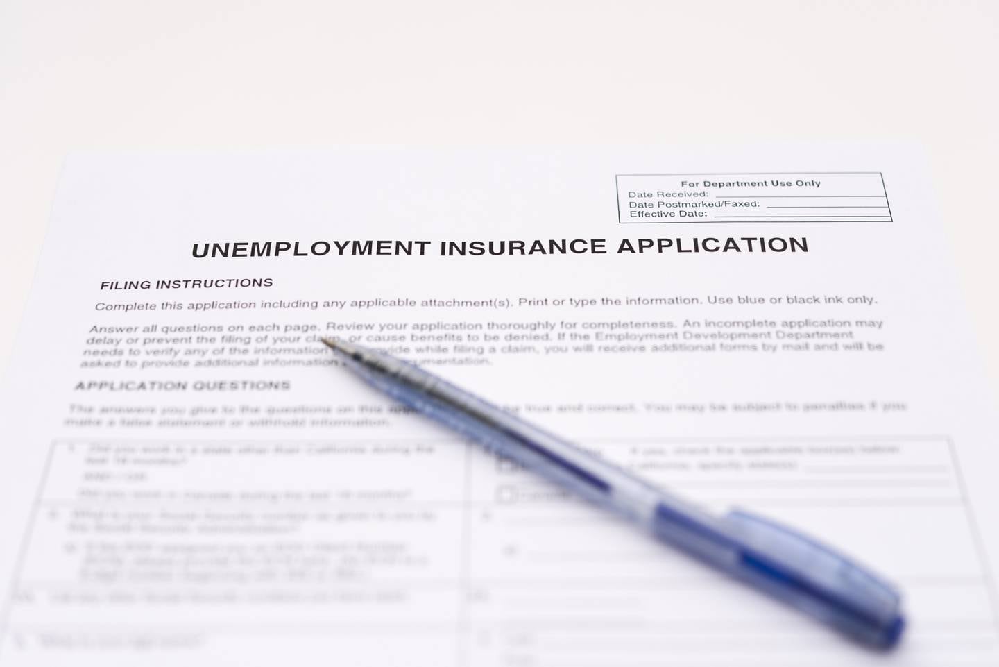 application for unemployment insurance