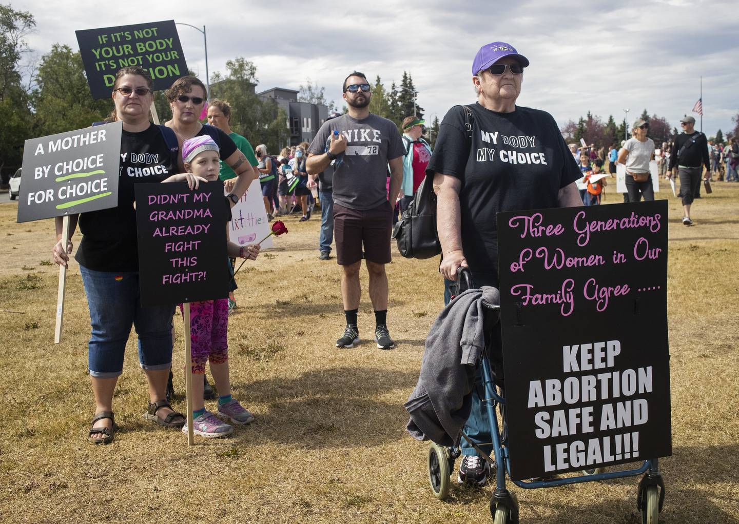 downtown Anchorage, abortion access, abortion rights, rally, protest