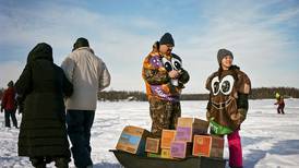 At grocery stores and sled dog races, Alaska’s Girl Scouts mark arrival of spring with cookie sales  