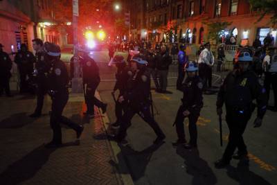 Police called in by Columbia University take pro-Palestinian protesters into custody