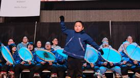 A 5-year-old star with Barrow Dancers gets his first solo encore at AFN’s Quyana Alaska
