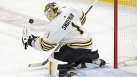 Anchorage’s Jeremy Swayman delivers as Bruins top Panthers 2-1 to stave off elimination in playoff series
