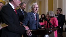 Senate GOP leader McConnell briefly leaves news conference after freezing up mid-sentence