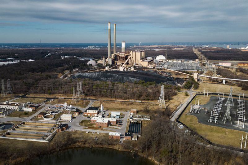 The Brandon Shores Power Plant, located in Anne Arundel County outside of Baltimore. (Salwan Georges/The Washington Post)