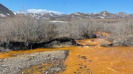 What is causing the rusting of northern Alaska streams?
