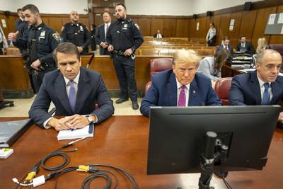 Full jury plus alternates seated in Trump’s hush money trial in New York