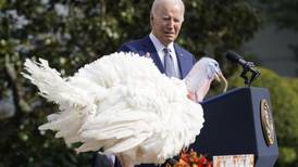 Biden pardons Thanksgiving turkeys while marking his 81st birthday with jokes about his age