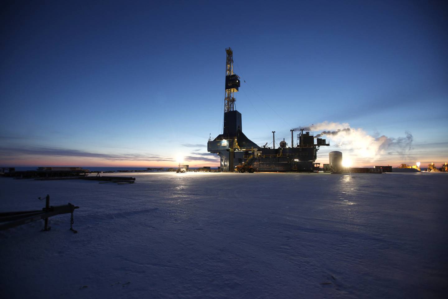 Repsol drilling rig Colville Delta, North Slope