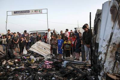 Netanyahu acknowledges ‘tragic mistake’ after Rafah strike kills dozens of Palestinians 
