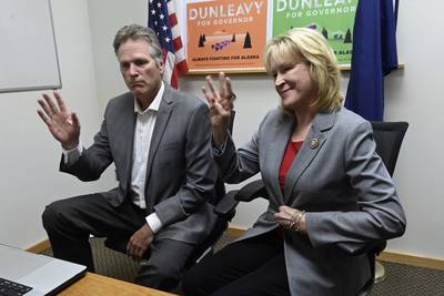 Gov. Dunleavy leads Walker and Gara in initial primary results