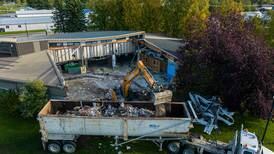 Palmer demolishes part of collapsed library ahead of local vote on construction funds