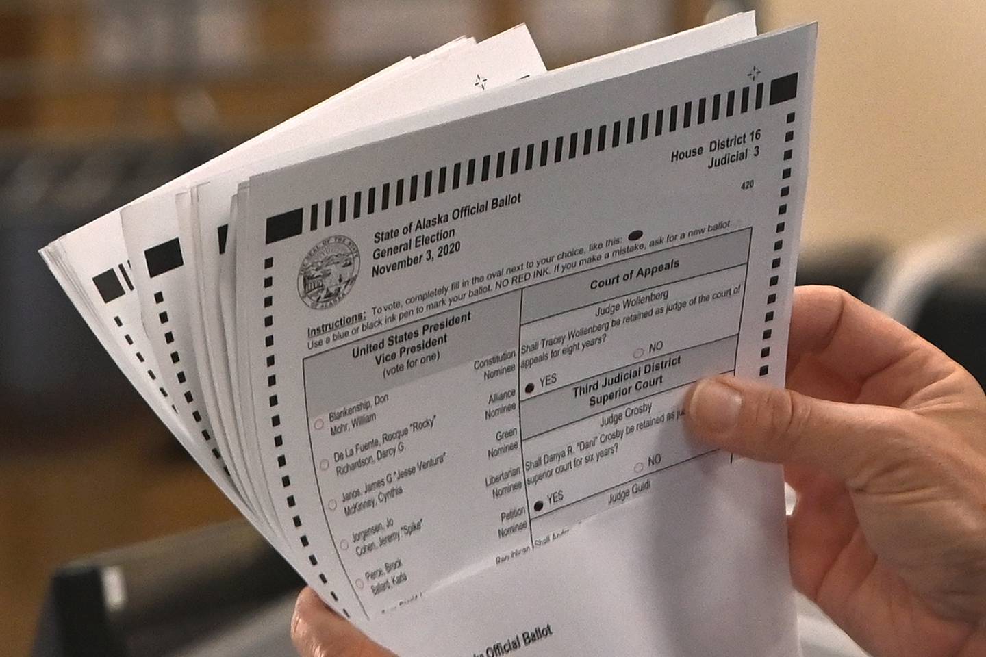 Election, absentee partial counts 