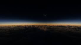Total solar eclipse viewed from Asia to an Alaska Air flight out of Anchorage