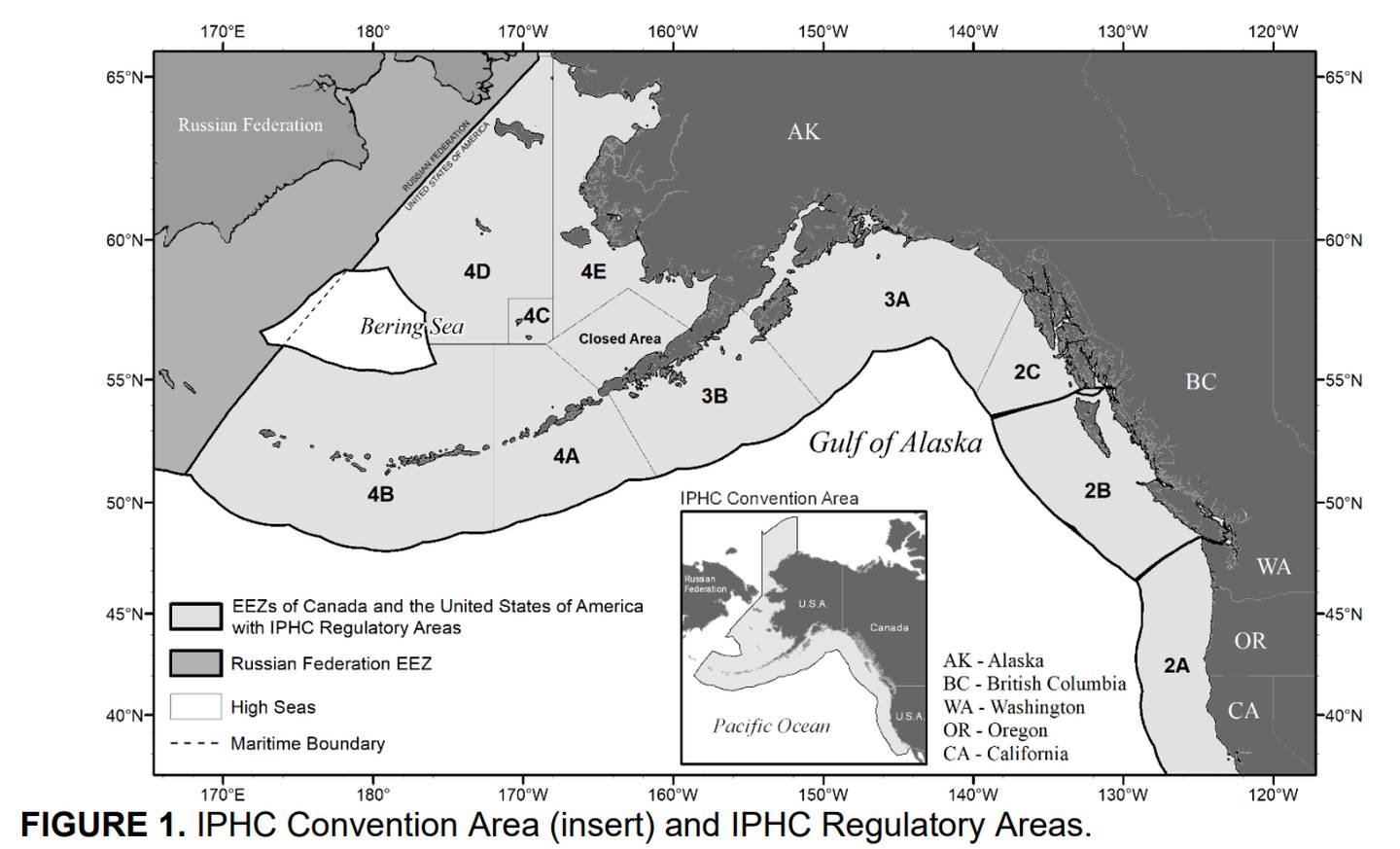 Pacific halibut regulatory areas