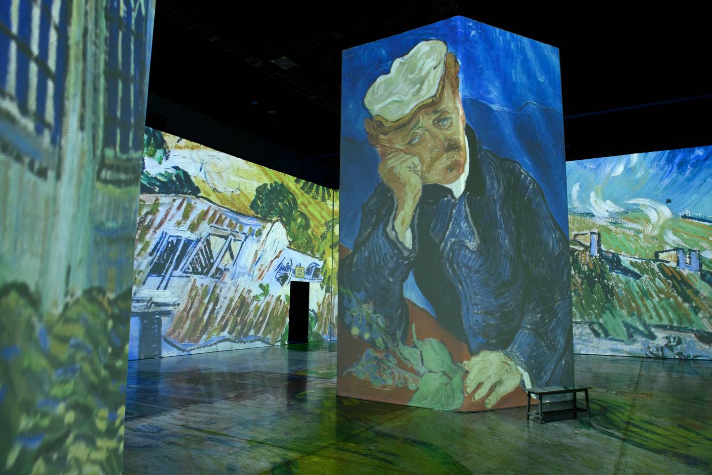 Beyond Van Gogh, projection, art, immersive, Dena'ina Convention Center