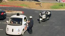 Google driverless car is stopped by California police for going too slow
