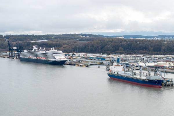 Crews for Anchorage port project sit idle due to environmental review delay