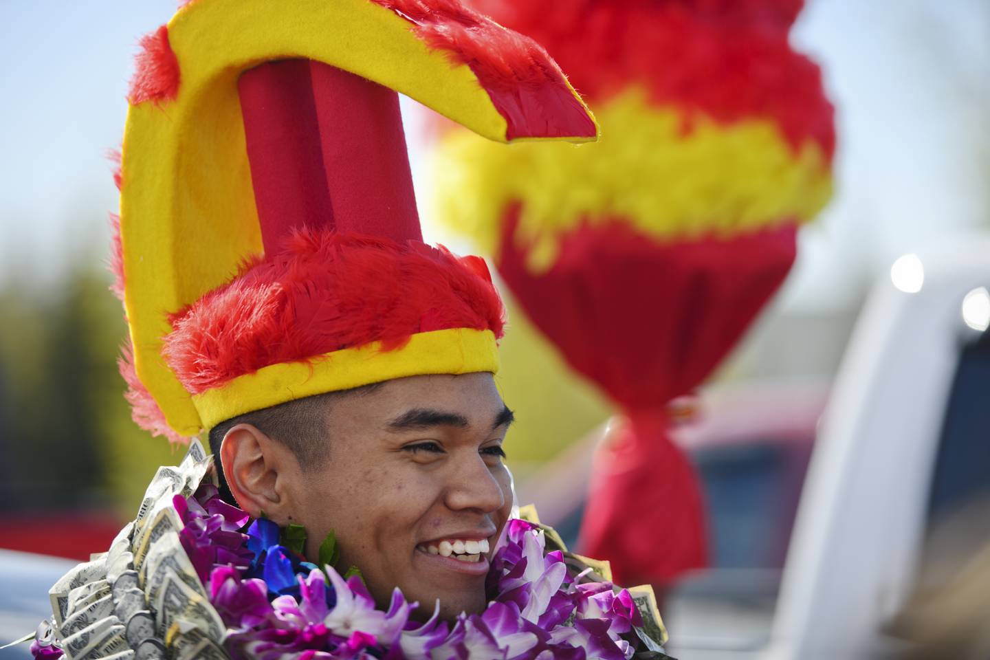 graduation, parking lot parties, hawaiian, polynesian
