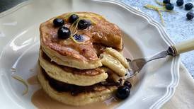 Blueberries are popping out along Anchorage-area trails. Use them in these pancakes.