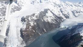 An unstable slope above Prince William Sound is dropping faster. A complete failure could cause a tsunami.