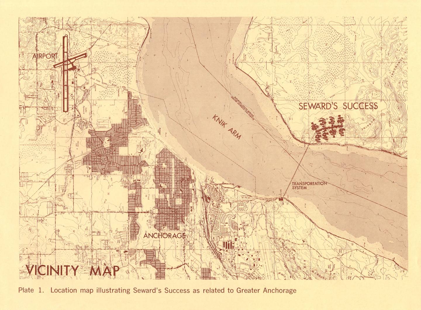 A 1969 location map Seward Success 21st century city