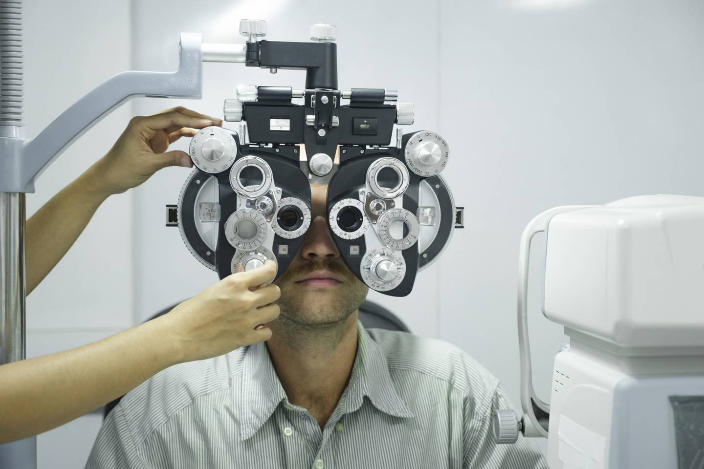 stock eye examination