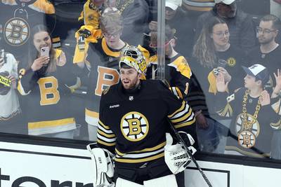 Anchorage’s Swayman is a dominant force in the net as Boston Bruins advance in Stanley Cup playoffs