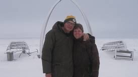 Top-of-the-world 25th wedding anniversary in Barrow