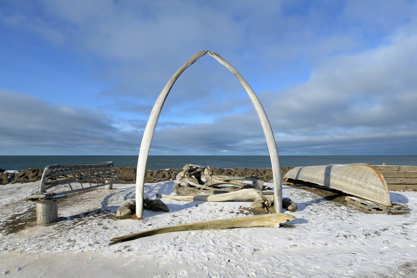 Barrow whale bone arch Utqiagvik