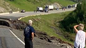 Part of Alaska Highway near BC-Yukon border remains closed due to road washout