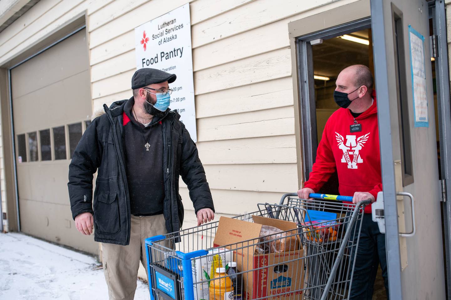 Lutheran Social Services, Michael Williams, Neal Olmstead, food pantry