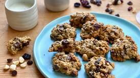 These cherry macadamia chocolate chip cookies are sweet and savory with just a hint of tart