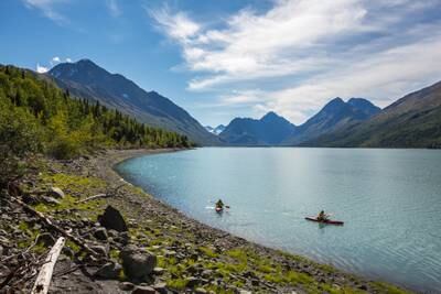Whether it’s on a boat tour, raft or kayak, get on the water and soak up some of Alaska’s scenery