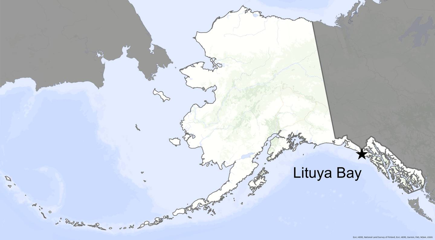 Lituya Bay locator map