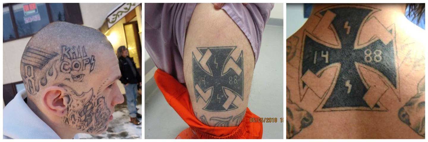 1488 prison gang, tattoos, white supremacy, Nazi, racketering