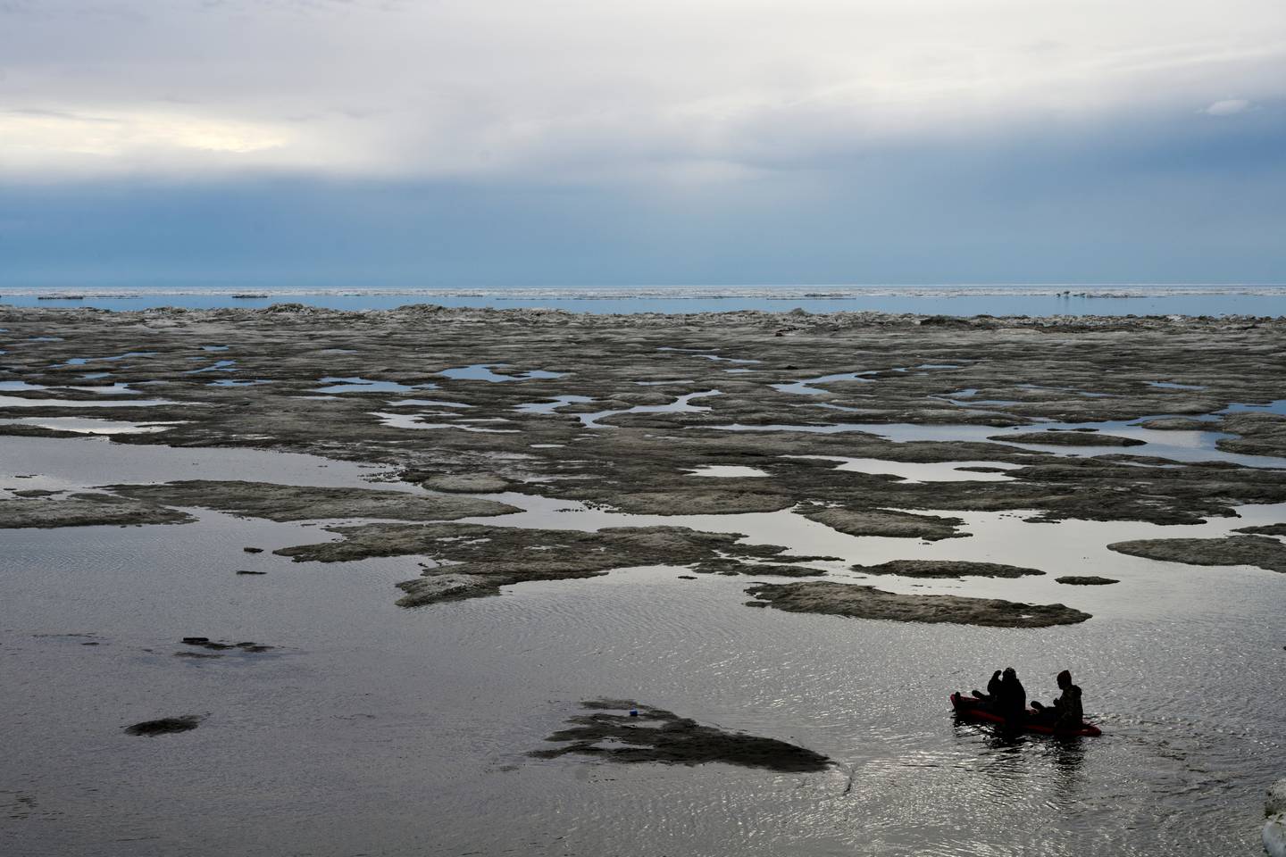 erosion, coast, ocean, Utqiagvik