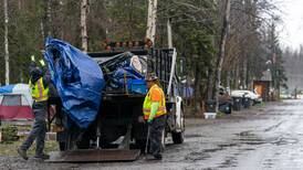Anchorage is removing the remaining homeless encampments in Centennial Park Campground