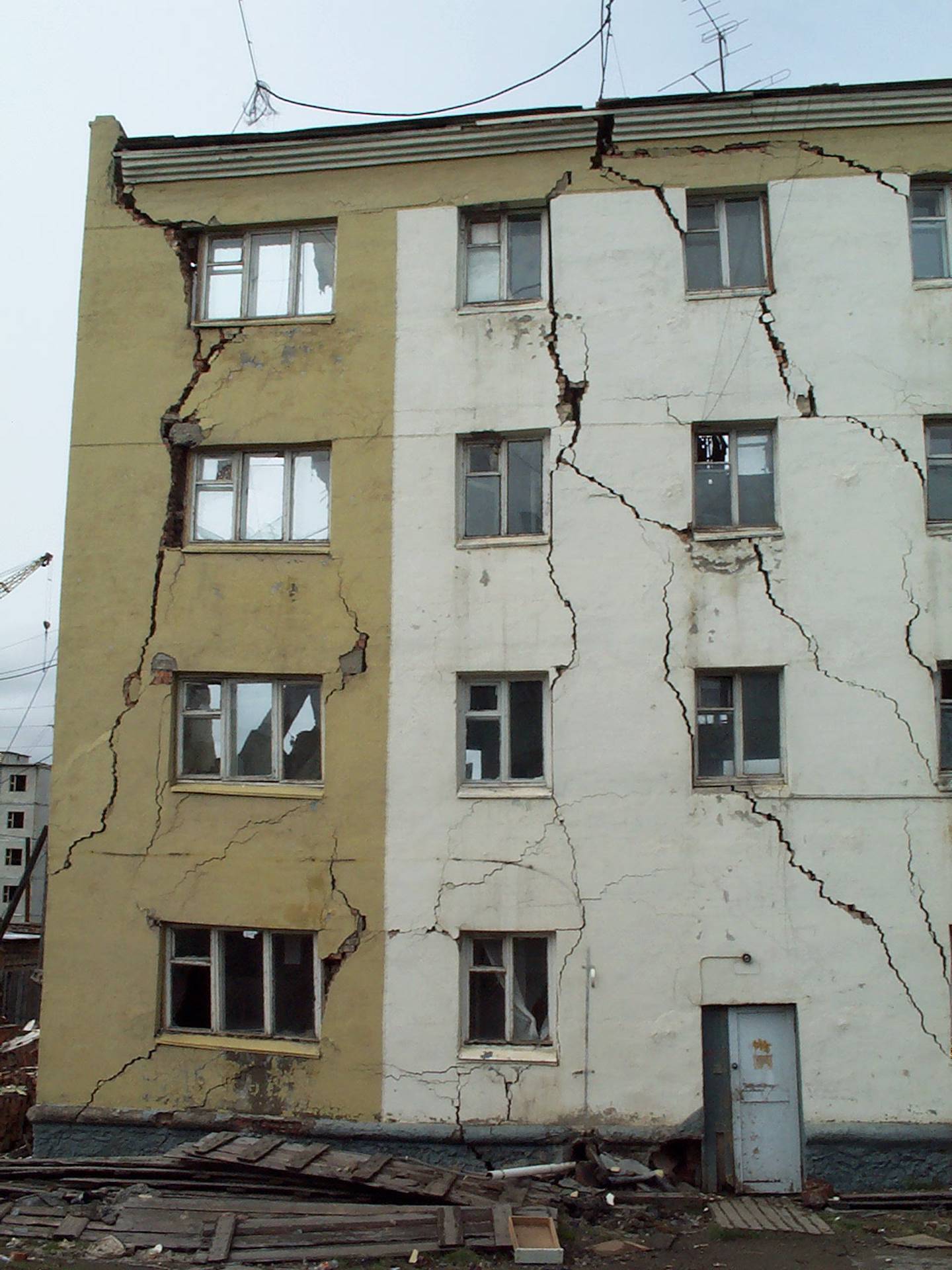 A building in Cherskiy, Siberia