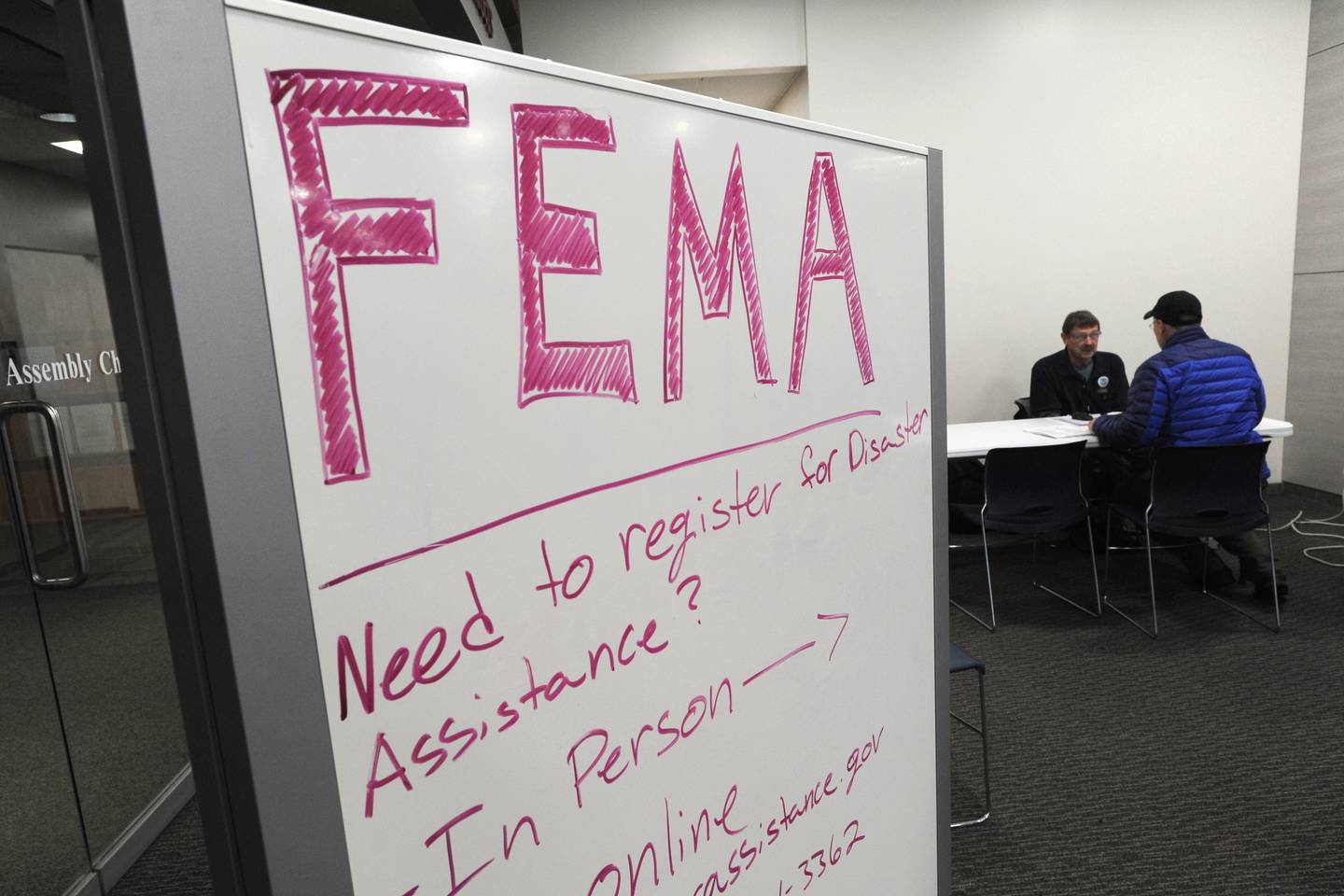 Earthquake damage assistance FEMA