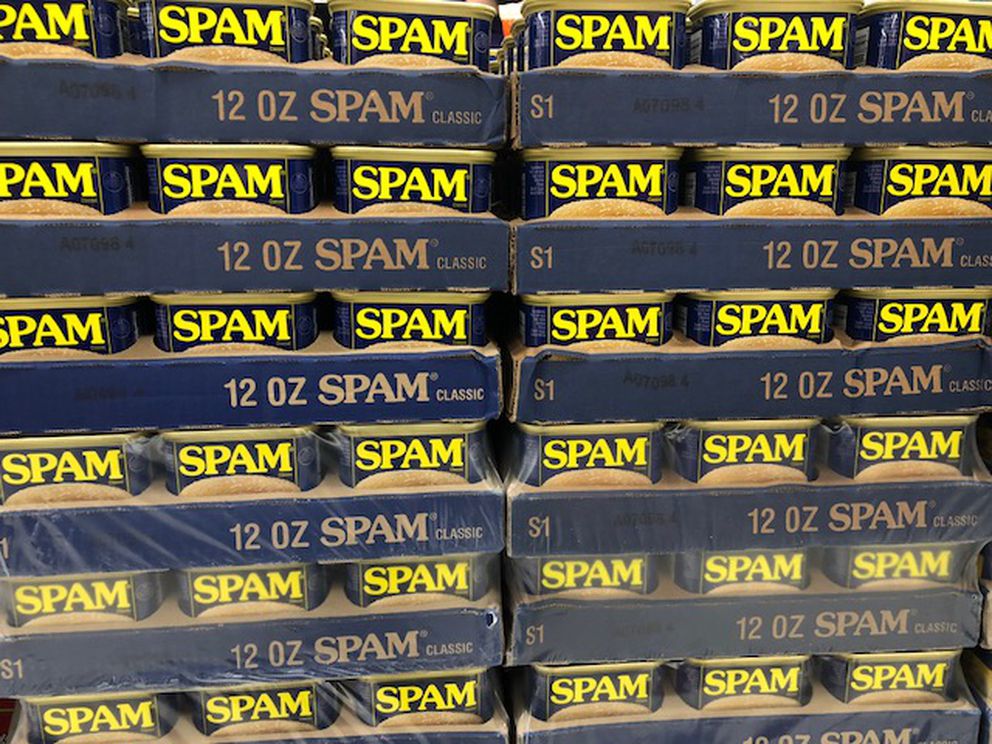 Spam at Midtown Walmart. (Julia O’Malley/ADN)
