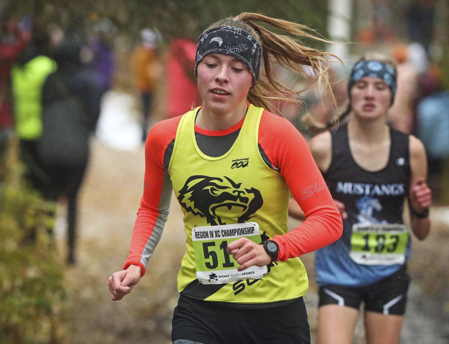 CIC championships, cross country, high school sports, october, snow, Cook Inlet Conference cross country championships