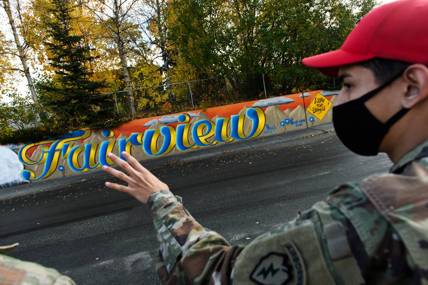 Andrew Garcia, graffiti, mural, artist, art, soldier, Army