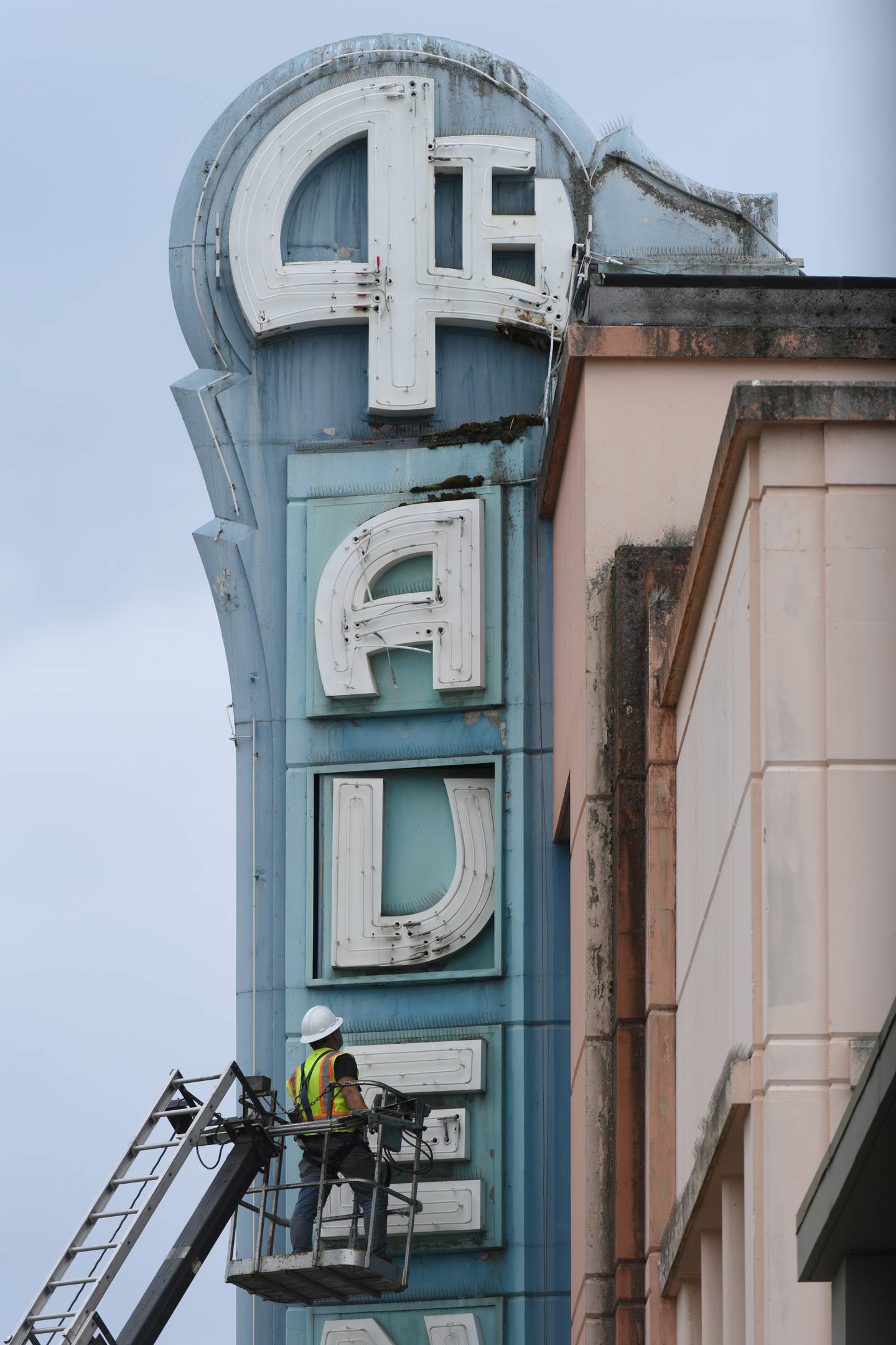 Fourth Avenue Theater sign, Peach Holdings, redevelompment, downtown