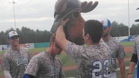 When the Anchorage Glacier Pilots hit a home run, the moose head comes out