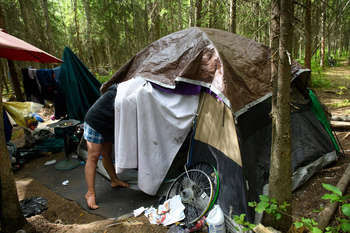 homeless, Davis Park, camp clearing, abatement, RuralCAP, outreach