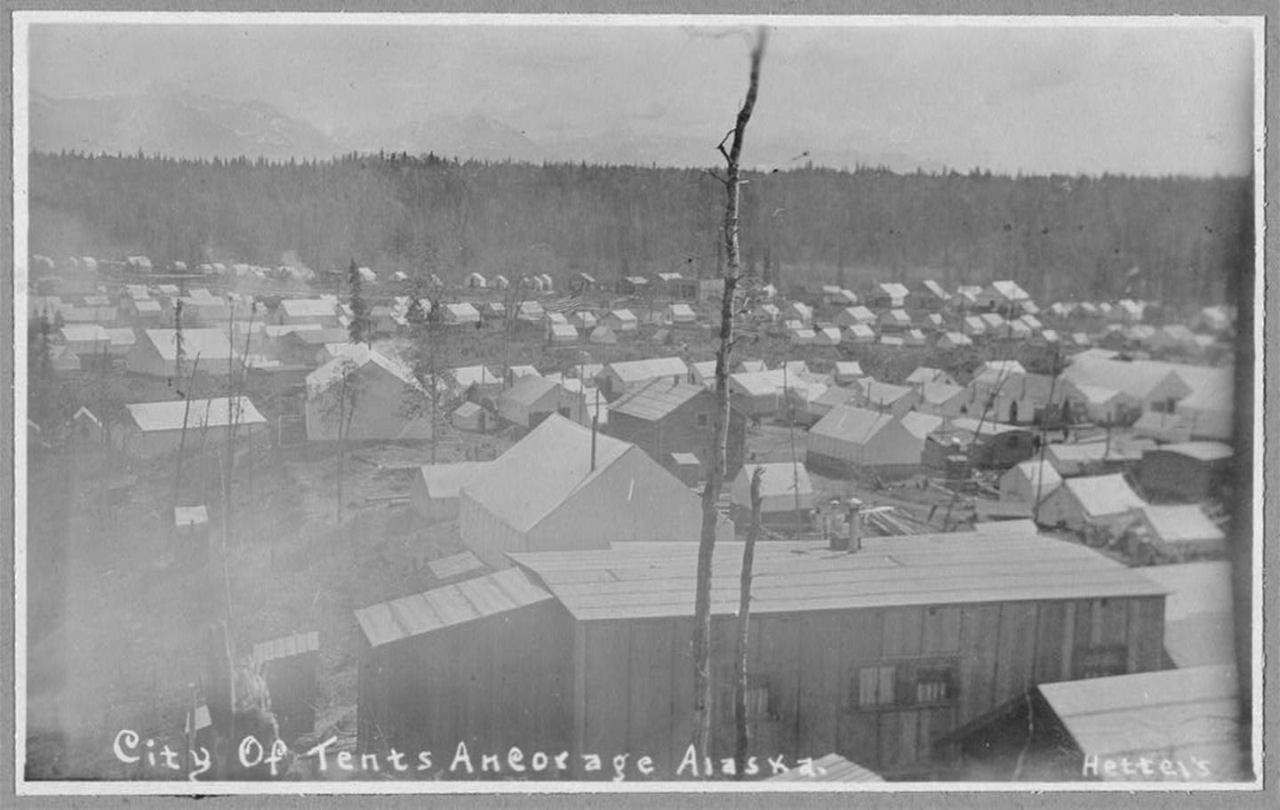 Zeltstadt Anchorage im Jahr 1915